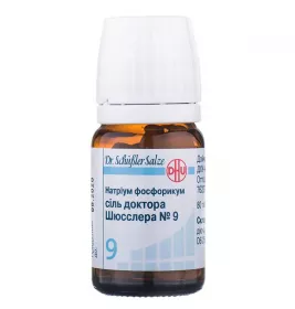 Натріум фосфорикум сіль Доктора Шюсслера №9 таблетки 80 шт. у флаконі