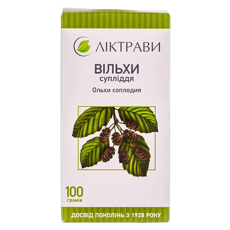 Вільхи супліддя по 100 г у пачці