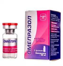 Омепразол порошок по 40 мг у флаконі 1 шт. - Фармекс