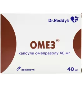 Омез капсулы по 40 мг 28 шт. (7х4)
