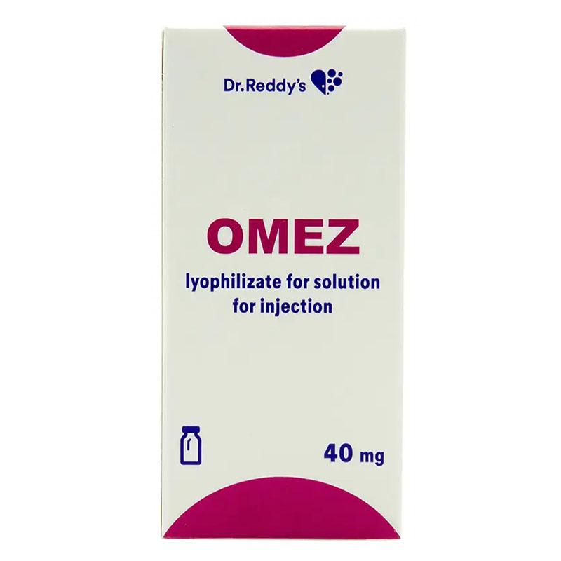 Омез порошок по 40 мг во флаконе 1 шт.
