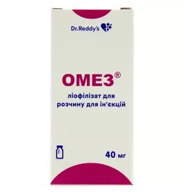 Омез порошок по 40 мг у флаконі 1 шт.