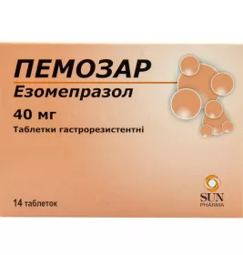 Пемозар таблетки по 40 мг 14 шт. (7х2)