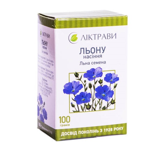 Льон насіння по 100 г у пачці - Лектрави