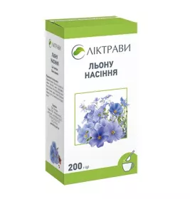 Льон насіння по 200 г у пачці - Лектрави