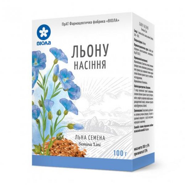 Льна семена по 100 г в пачке - Виола Льна семена по 100 г в пачке - Виола
