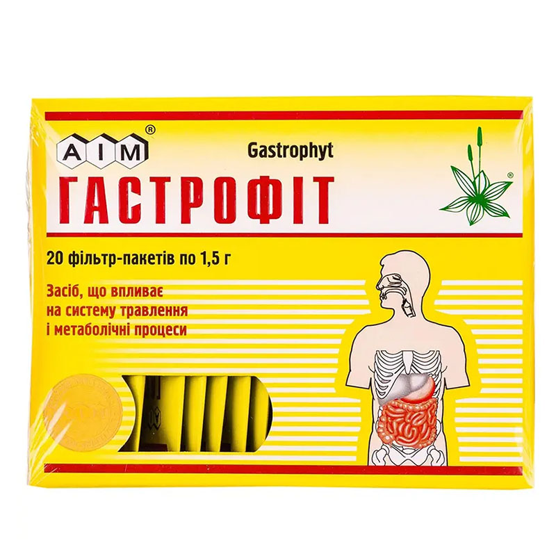 Фіточай Гастрофіт збір по 1.5 г у фільтр-пакетиках 20 шт.