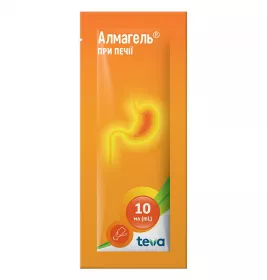 Алмагель суспензія по 10 мл у пакетиках 20 шт.