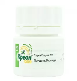 Креон 10000 капсулы по 150 мг 50 шт. во флаконе 1 шт.