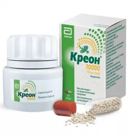 Креон 10000 капсули по 150 мг 50 шт. у флаконі 1 шт.