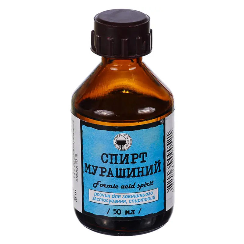 Спирт мурашиний розчин по 50 мл у флаконі 1 шт. - Вішва
