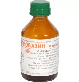 Меновазин розчин спиртовий по 40 мл у флаконі 1 шт. - Лубнифарм