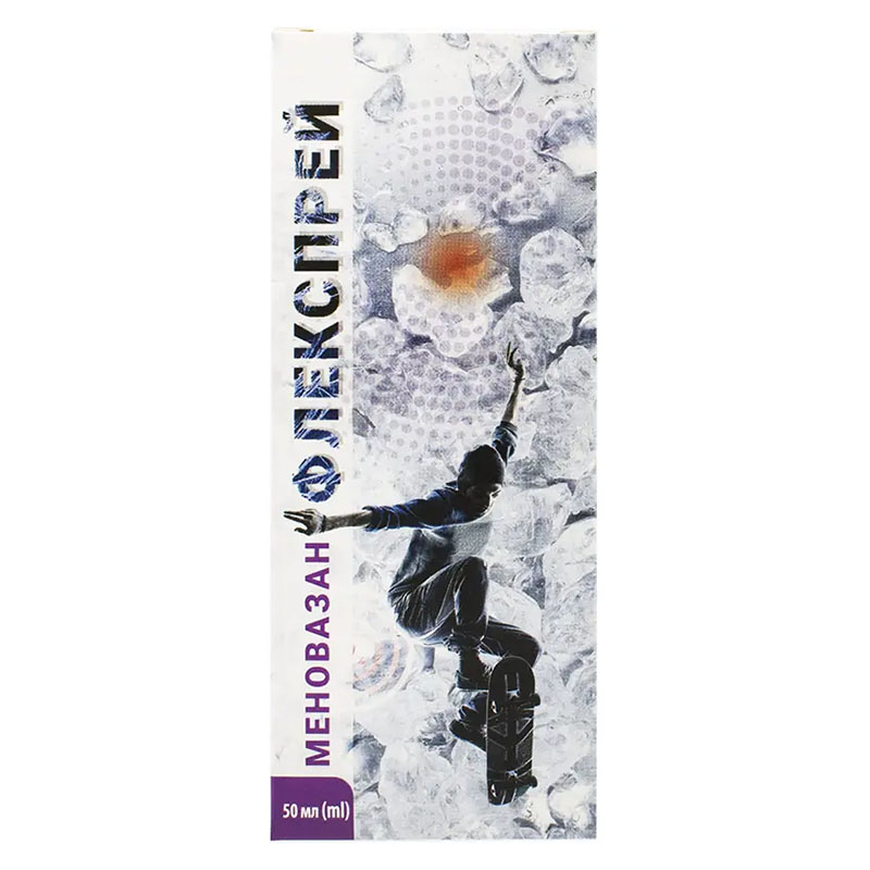Меновазан Флекспрей раствор спиртовой по 50 мл во флаконе 1 шт.