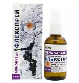Меновазан Флекспрей розчин спиртовий по 50 мл у флаконі 1 шт.