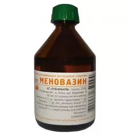 Меновазин розчин спиртовий по 100 мл у флаконі 1 шт. - Лубнифарм