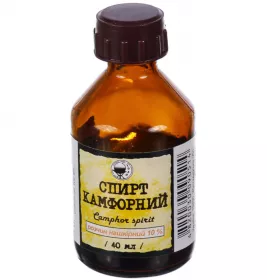 Спирт камфорный раствор 10% по 40 мл в пластиковом флаконе 1 шт. - Житомир