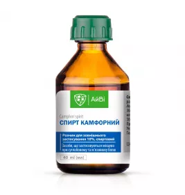 Спирт камфорний розчин 10% по 40 мл у флаконі 1 шт. - Віола