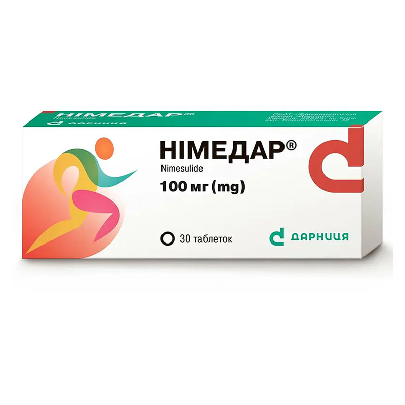 Нимедар-Дарница таблетки по 100 мг 30 шт. (10х3) Нимедар-Дарница таблетки по 100 мг 30 шт. (10х3)