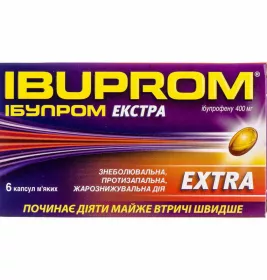 Ібупром Екстра капсули 6 шт.