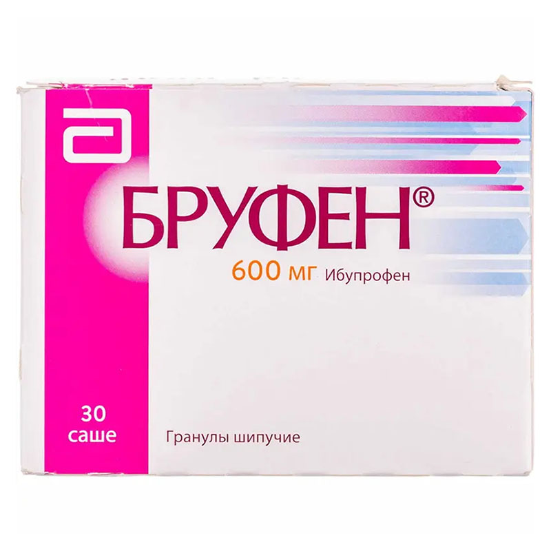 Бруфен гранулы по 600 мг в саше 30 шт. Бруфен гранулы по 600 мг в саше 30 шт.