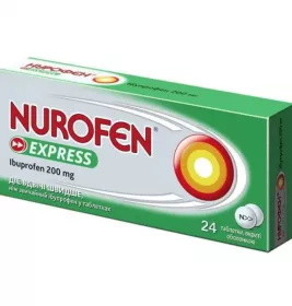 Нурофен Експрес таблетки по 200 мг 24 шт.