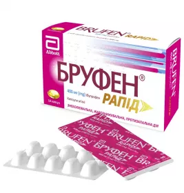 Бруфен рапід капсули по 400 мг 10 шт. (10х1)