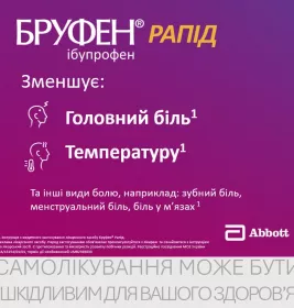 Бруфен рапід капсули по 400 мг 10 шт. (10х1)