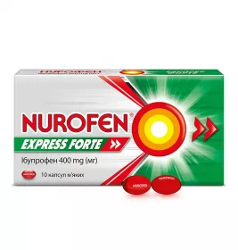 Нурофен Експрес Форте капсули по 400 мг 10 шт.
