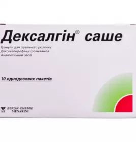 Дексалгін саше гранули по 25 мг у пакетиках 10 шт.