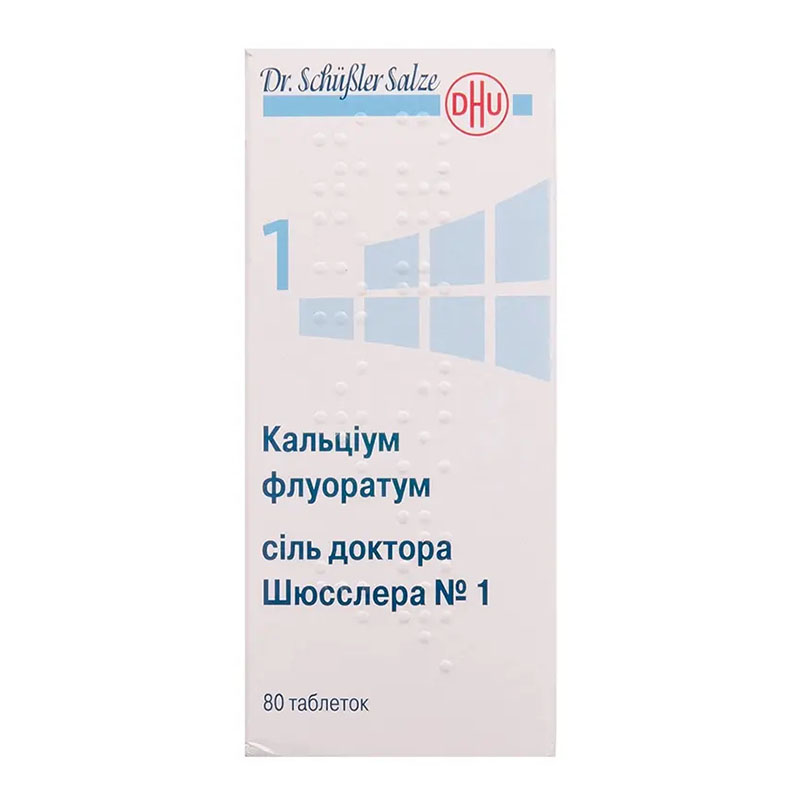 Кальциум флуоратум соль доктора Шюсслера №1 таблетки 80 шт. во флаконе