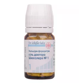 Кальціум флуоратум сіль доктора Шюсслера №1 таблетки 80 шт. у флаконі