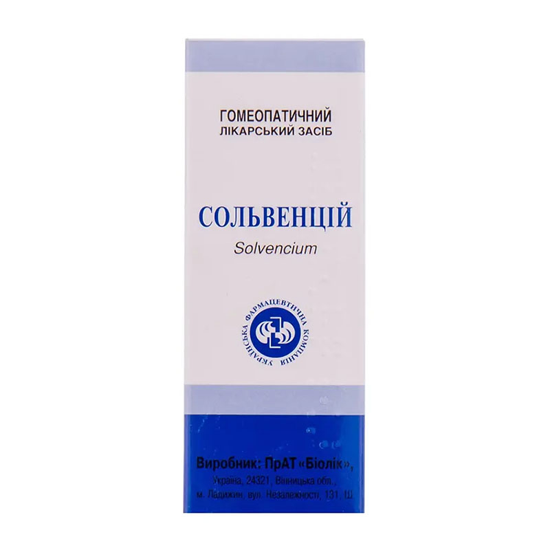 Сольвенцій краплі по 25 мл у флаконі 1 шт.