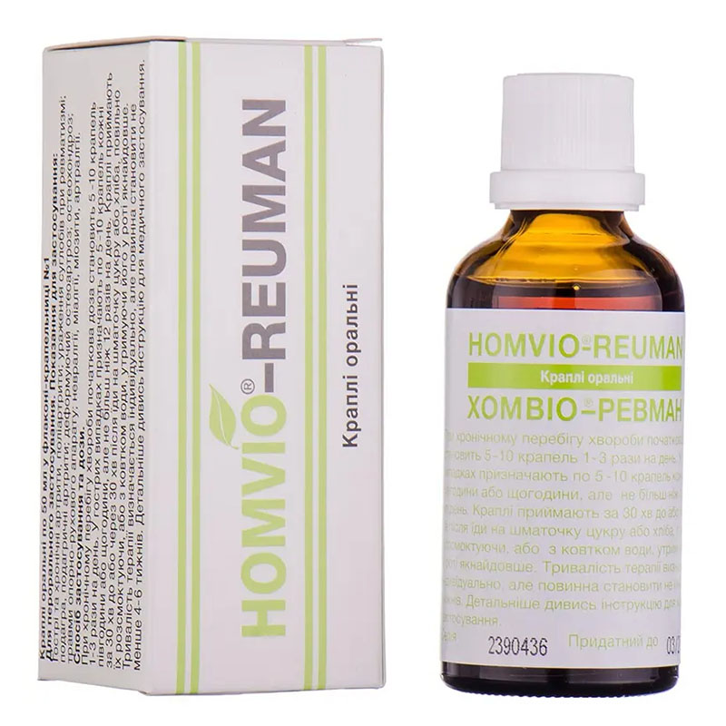 Хомвіо-Ревман краплі по 50 мл у флаконі