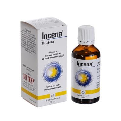 Інцена краплі по 50 мл у флаконі