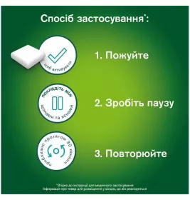 Нікоретте свіжа м'ята жувальна гумка по 4 мг 30 шт. (15х2)