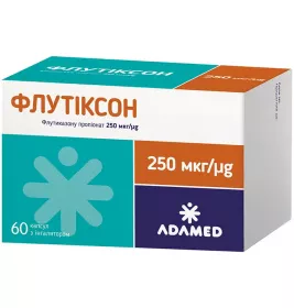 Флутіксон капсули 250 мкг 60 шт. з інгалятором