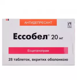 Ессобел Nobel таблетки по 20 мг 28 шт. (14х2)