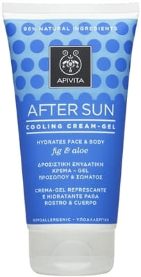 *Крем-гель Apivita AFTER SUN Охлаждающий и увлажняющий для лица и тела с инжиром и алоэ 150 мл *Крем-гель Apivita AFTER SUN Охлаждающий и увлажняющий для лица и тела с инжиром и алоэ 150 мл