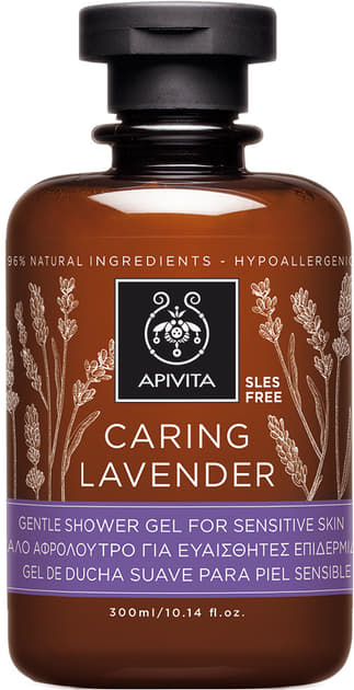 *Гель Apivita для душу делікатний Лавандовий догляд 300 мл