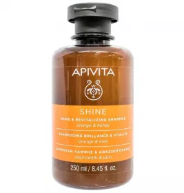 *Шампунь Apivita Блиск та оздоровлення з апельсином та медом 250 мл