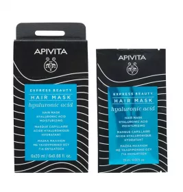 Маска Apivita EXPRESS BEAUTY Зволоження для волосся з гіалуроновою кислотою 20 мл