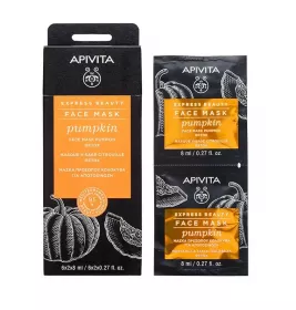 Маска Apivita EXPRESS Детокс для очищення шкіри обличчя з гарбузом 2х8 мл