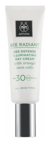 *Крем Apivita Бі Рейдіентдля сяяння та захисту шкіри від передчасного старіння SPF 30 із стовбуровими клітинами помаранча 40мл