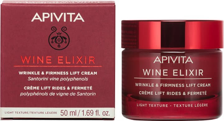*Крем-ліфтинг Apivita WINE ELIXIR проти зморшок легка текст. з поліфенолами вина регіону Санторіні 50 мл