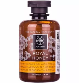 *Крем-гель для душу Apivita з ефірними оліями Королівський мед 300 мл