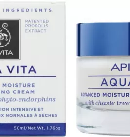*Крем Apivita AQUA VITA для інтенсивн. зволож. шкіри з фітоендорфінами для нормальної/сухої шкіри 50мл