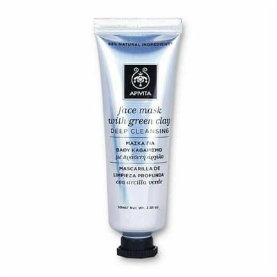 *Маска Apivita для обличчя з зеленою глиною Глибоке очищення 50 мл