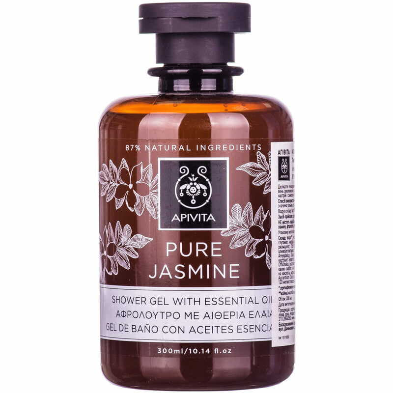 *Гель Apivita для душу Чистий жасмін з Ефірними оліями 300 мл