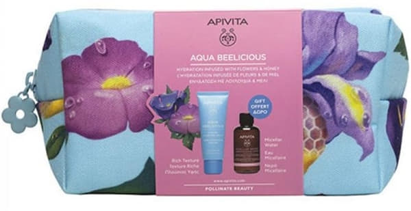 *Набір Apivita AQUA BEELICIOUS (зволож. крем 40мл+міцелярна вода 75 мл)