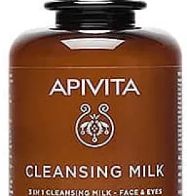 *Молочко Apivita КЛЕАНЗИНГ 3 в 1 очищувальне для обличчя та очей з медом та ромашкою 75мл